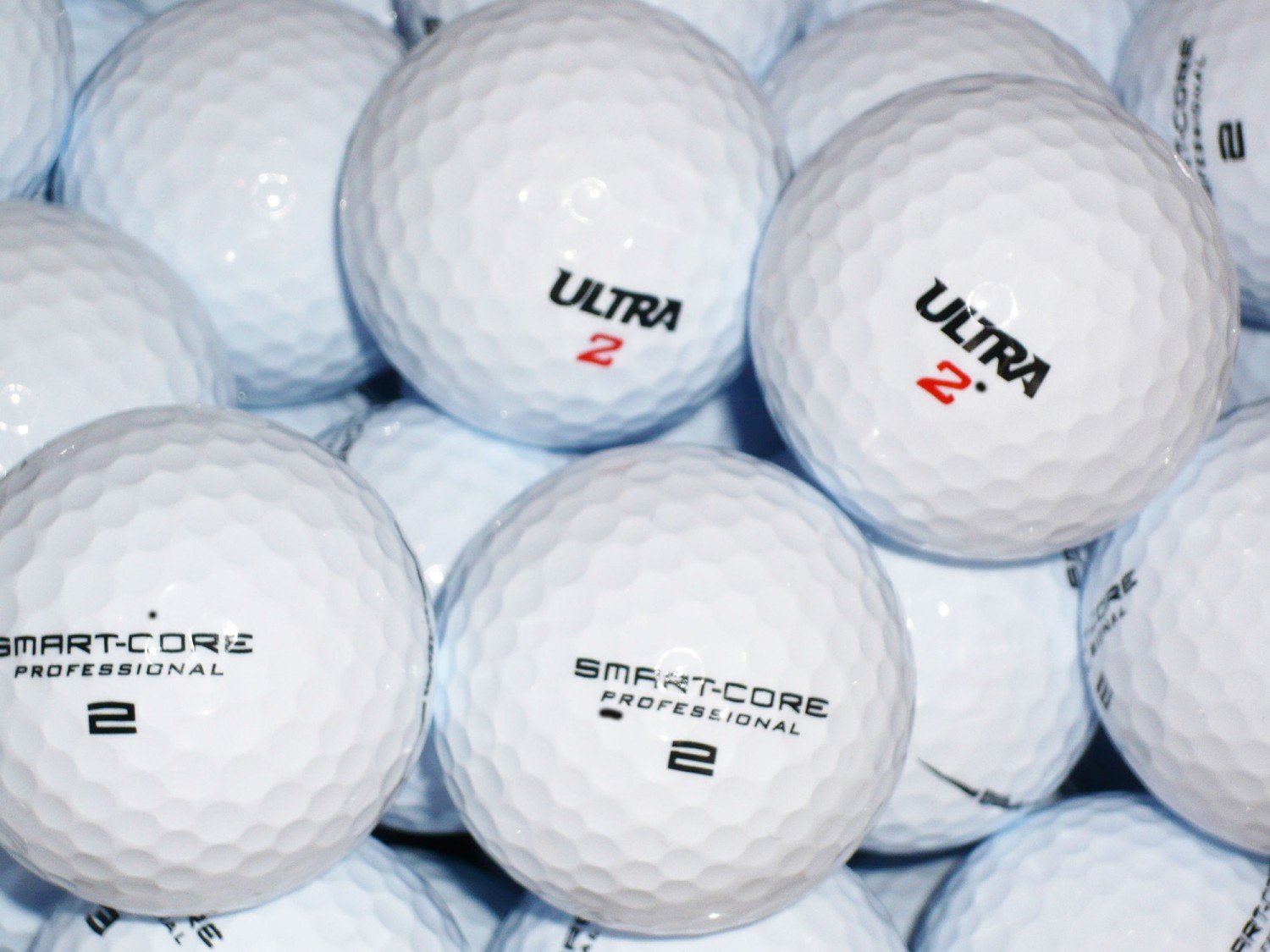 LbcGolf Golf Lakebälle Wilson 100 Mix - AAAA-AAA - weiß - gebrauchte Golfbälle - Lakeballs - Teichbälle