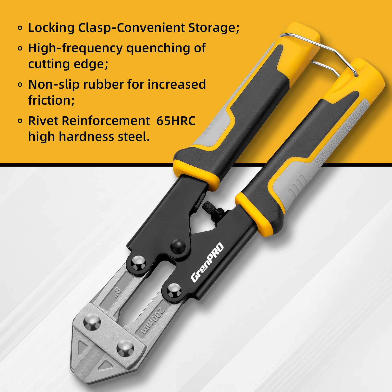 Snapklik.com : GRENPRO Wire Cutters Heavy Duty 8 Inch, Mini Bolt Cutter ...