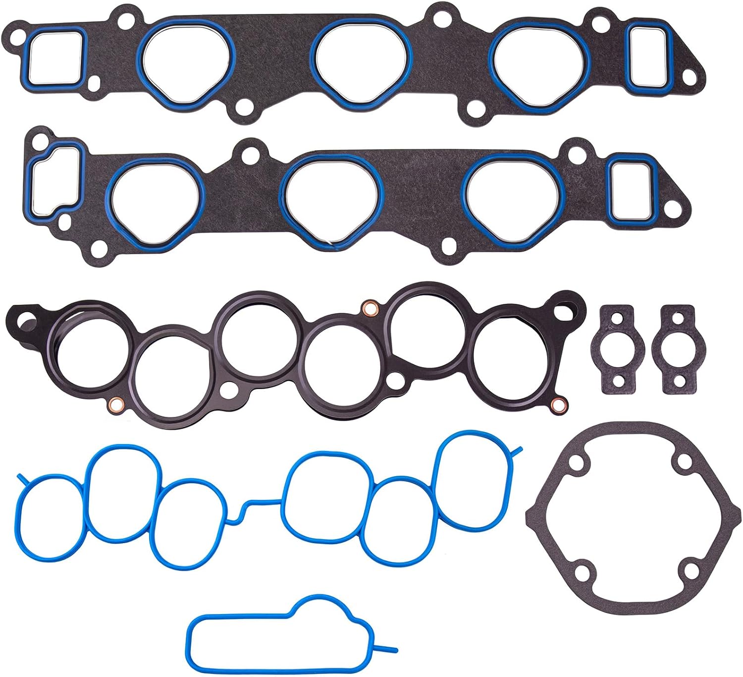 Sorello MS92766 Lower Upper Intake Manifold Gasket Set Fit for ES300 RX300 1994-2003, Avalon 1995-2004, Camry 1994-2006, Highlander 2001-2003, Sienna Solara 1999-2003 3.0L V6 Replace 1717720010