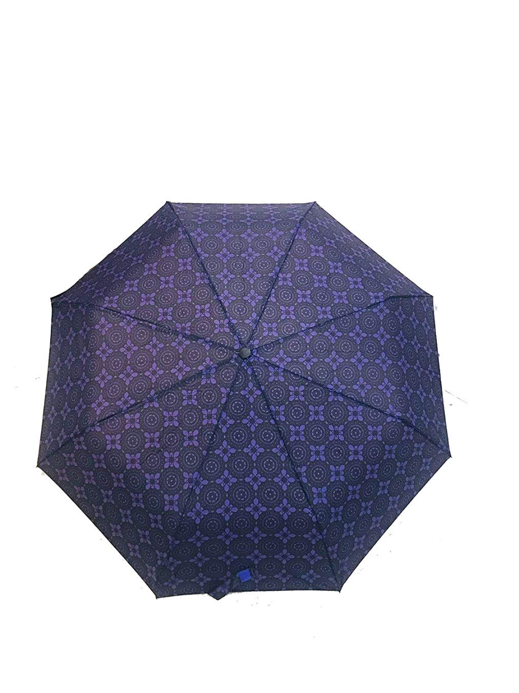 Go Hooked3 Fold Designer Floral Print Automatic Travel Umbrella (Umbr-4)