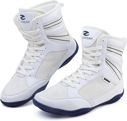 Boxing Shoes Men Wrestling Shoe for Mens Weightlifting Powerlifting Deadlift Squatting High Top Fitness Zero Drop