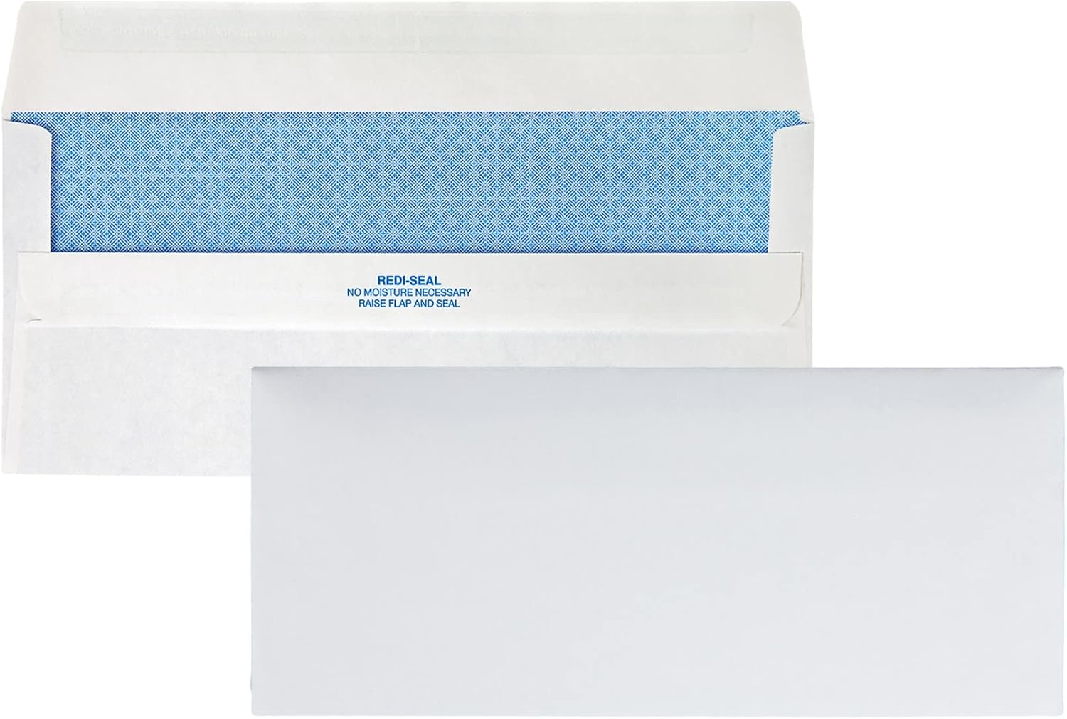 Quality Park #10, Redi-Seal Security Tint Business Envelopes, Self-Seal, 24-lb, White, 500/Box (11218)