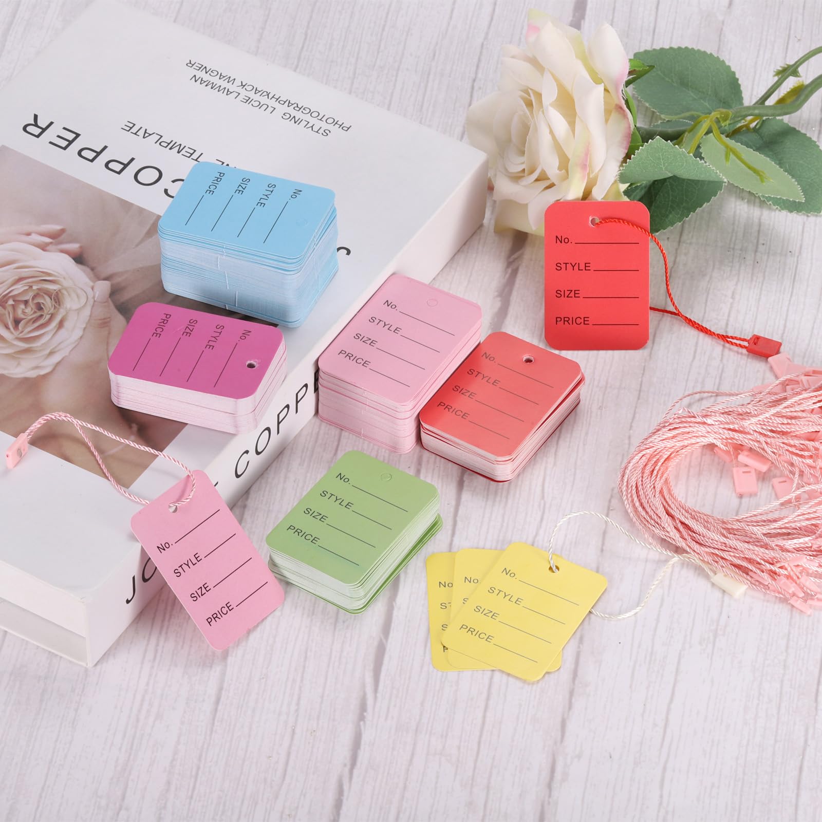 Etichette Per Schedari A Sospensione 50 Pz – Con Inserti Trasparenti E 6 Colori, Larghezza 2 Pollici