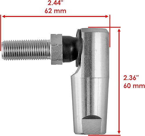 Miniatura 2 de Caltric Barra de acoplamiento delantera derecha 1/2" compatible con John Deere 335 345 355D 425 445 455 AM133072