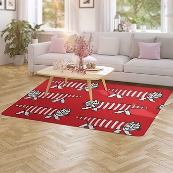 LABOUR AND WAIT ラグ（RED） Amazon | リサ ラーソン ラグ カーペット 洗える ラグマット 滑り止め