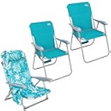 3 Pack Folding Beach Chair for Adults