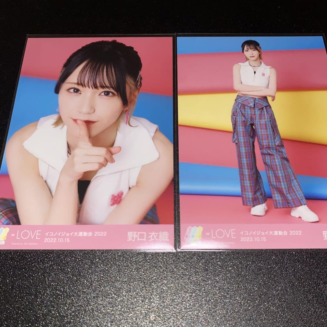 野口衣織 生写真 大運動会 イコノイジョイ 直筆 ヨリ イコラブ =LOVE