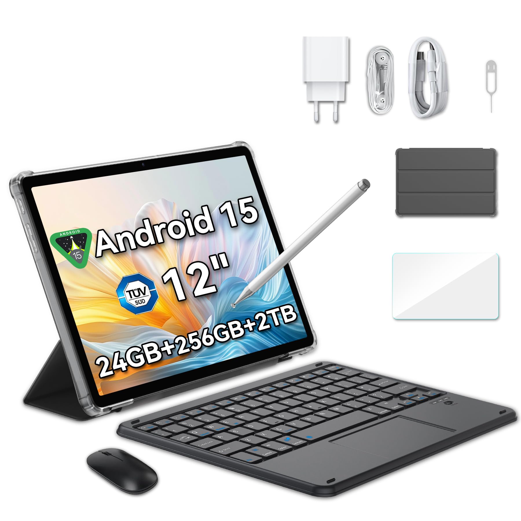 Blackview Mega 2 Tab 12 Inch Tablet Android 15 Dual 4G LTE and 5G