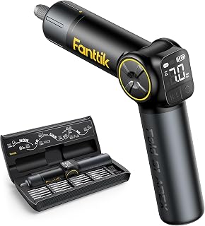 Fanttik S1 APEX Deluxe Electric Screwdriver: 7Nm Torque, Pivot Handle 4 Angles, 2 Speeds, LED Screen for Precision DIY Repairs