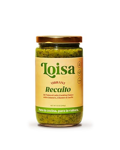 Loisa Recaito Sofrito - Salsa de cocina, sin OMG, sin MSG, sin conservantes, sin colorantes artificiales, sin sabores artificiales, vegano, sabor