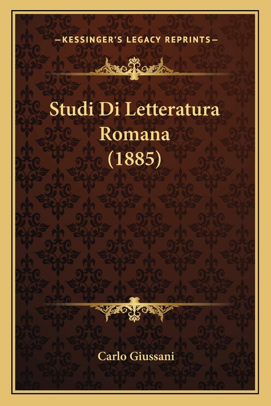 Studi Di Letteratura Romana (1885)
