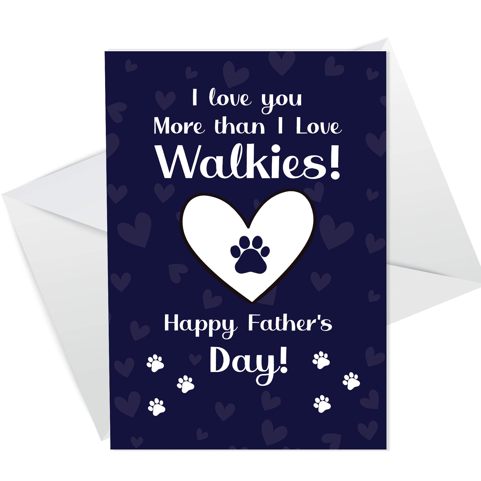 Funny Happy Fathers Day Card From The Dog For Dad Pet Design Card For Him