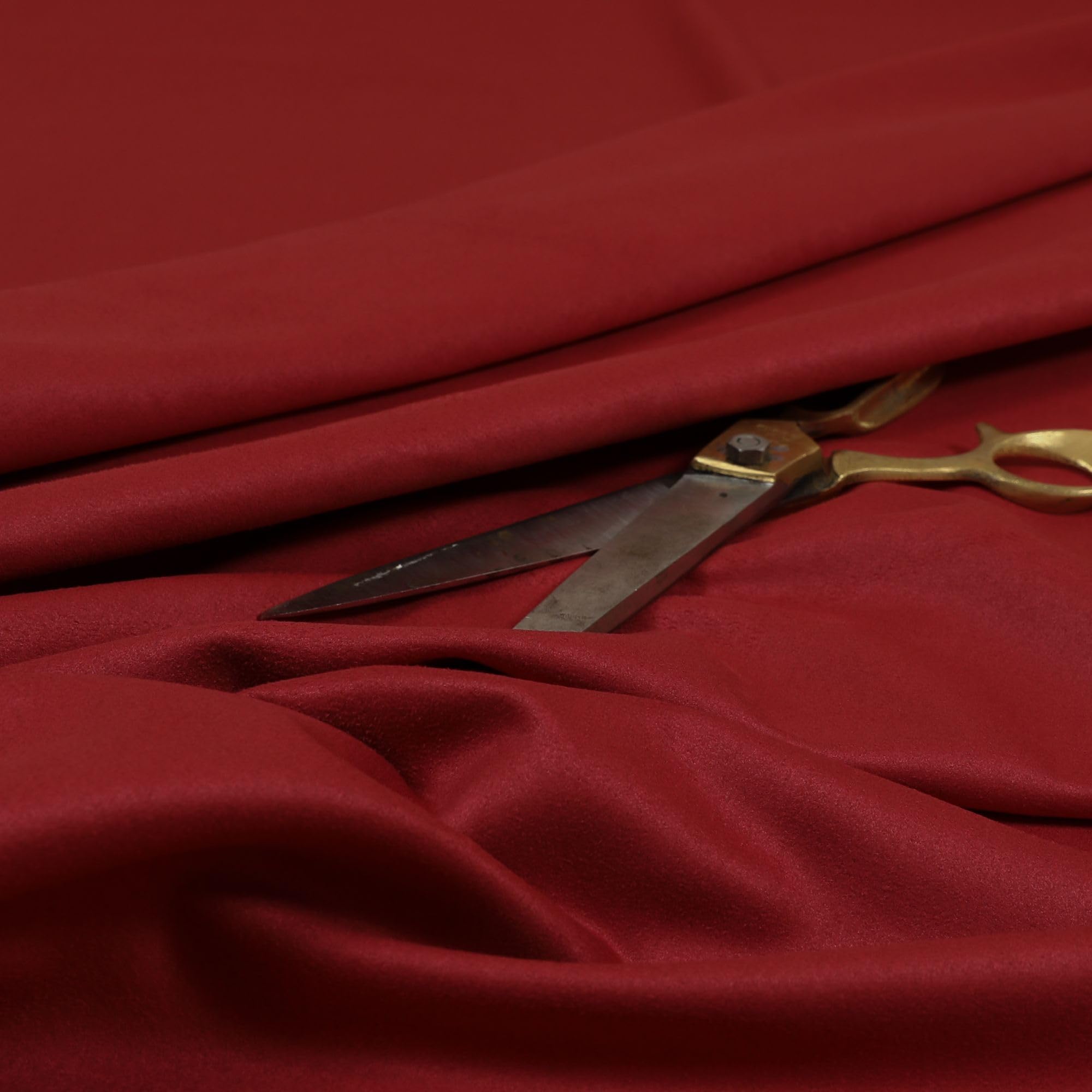 Redbrick Mill Fabrics Flame Retardant Soft Suede Fabric by The Metre in Terracotta Colour for Interior Furnishing Upholstery (Per Metre) — image 1