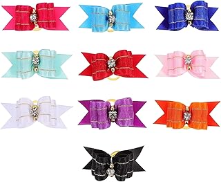 10pcs Adorable Dog Hair Tie Exquisite Puppy Hair Rope Pet Hair Accessories Cute Dog Apparel Accessories
