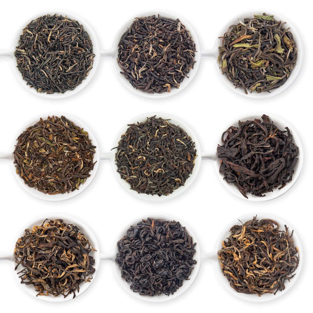 Udyan Tea Black Tea Sampler Pack - 60g | 6 Varieties - 10g Each | Loose Leaf Black Tea Assorted Pack | 100% Natural Darjeeling & Assam Tea Sample Box