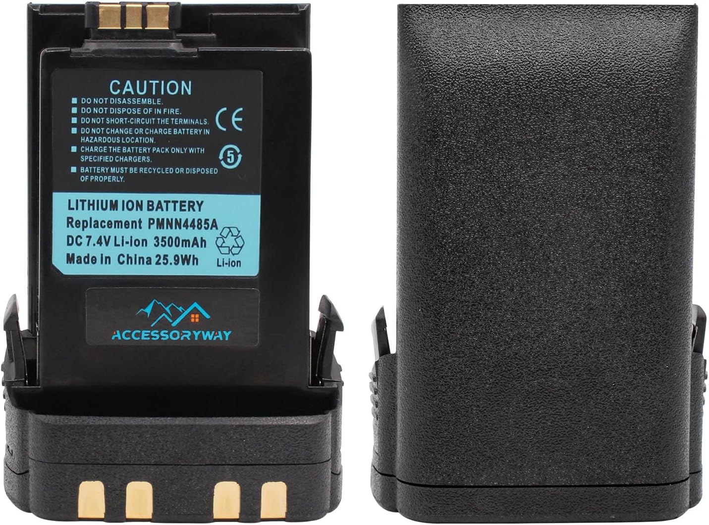 Accessoryway Replace PMNN4485A 7.4V 3500mAh Li-Ion Battery Motorola APX6000 APX8000 APX7000 SRX2200N Radio Battery PMNN4486A NNTN8930 NNTN7038A NNTN7038B Replacement Battery - Non IMPRES - Image 2