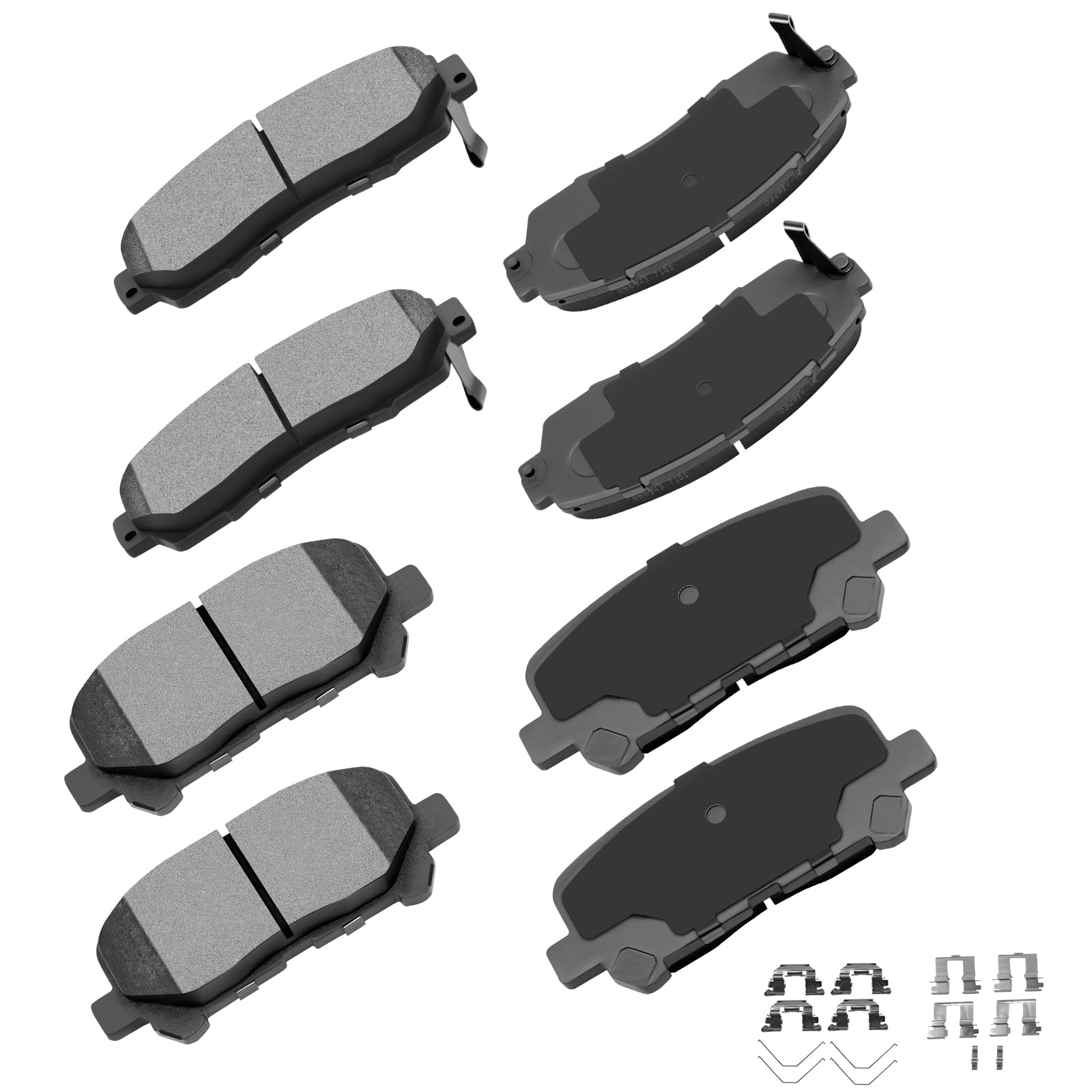 cciyu D1521 D1281 Front &amp; Rear Professional Ceramic Brake Pads Set