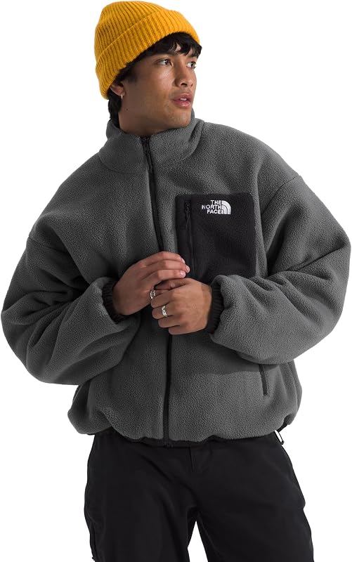 campera reversible Yumiori para hombre | Resistente al agua y al viento, cordón interno, puños elásticos y bolsillos con cremallera.