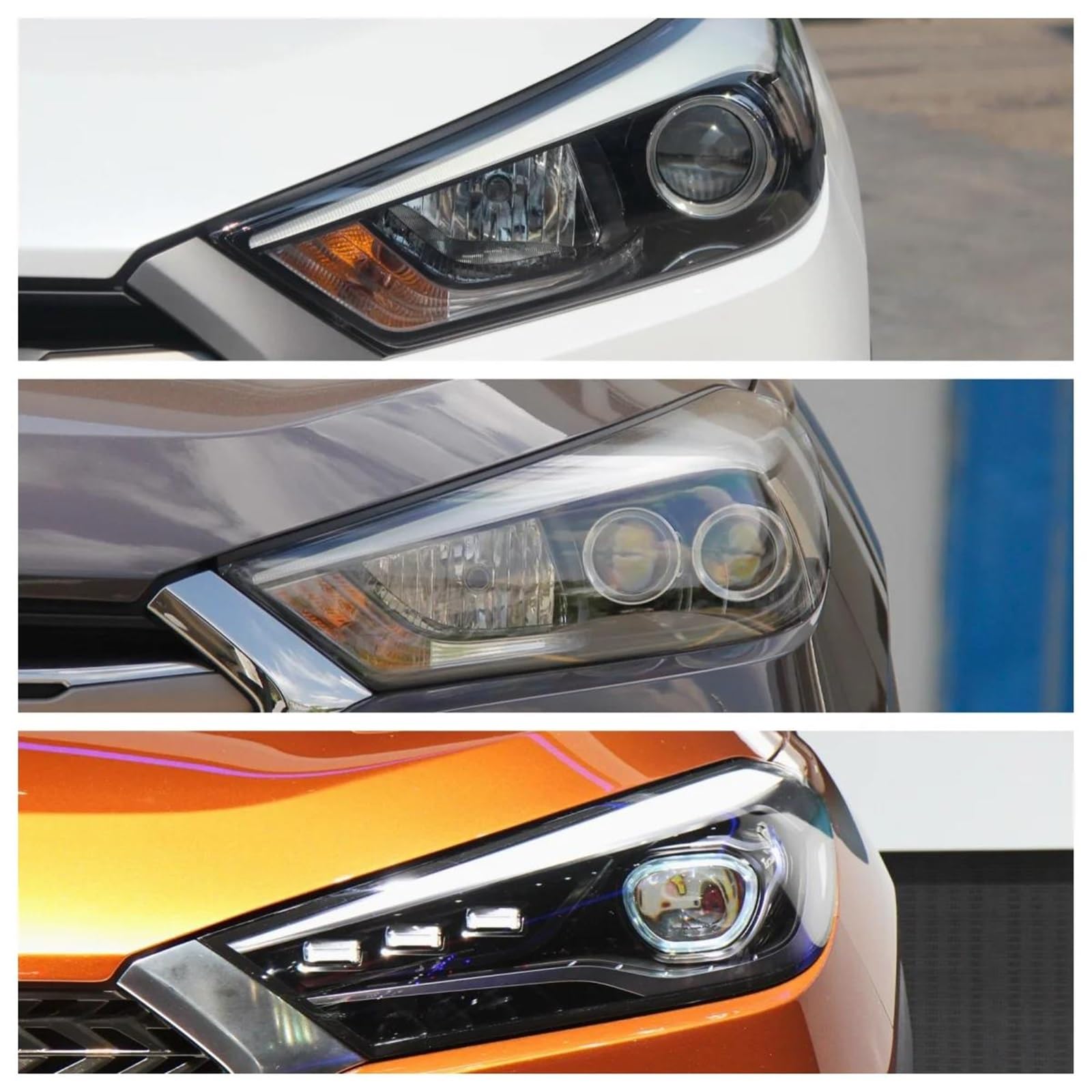 Copriobiettivo Faro Auto Compatibile con Hyundai per Tucson 2017 2018 2015 2016 Sostituisci Le Luci Dell'auto Borsette Faro Copriobiettivo Paralume Copri Faro Accessori(Left)