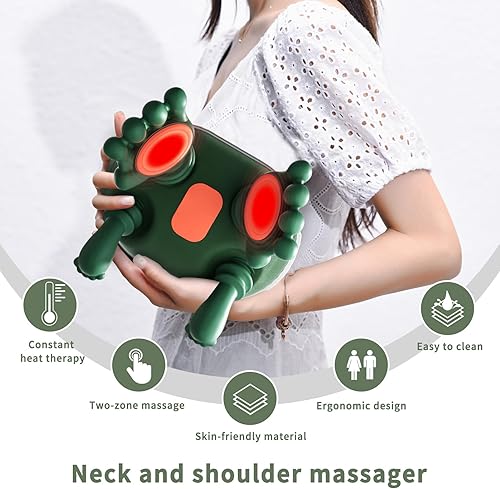 Miniatura 6 de Masajeador calentado, masaje portátil Shiatsu para cuello y espalda