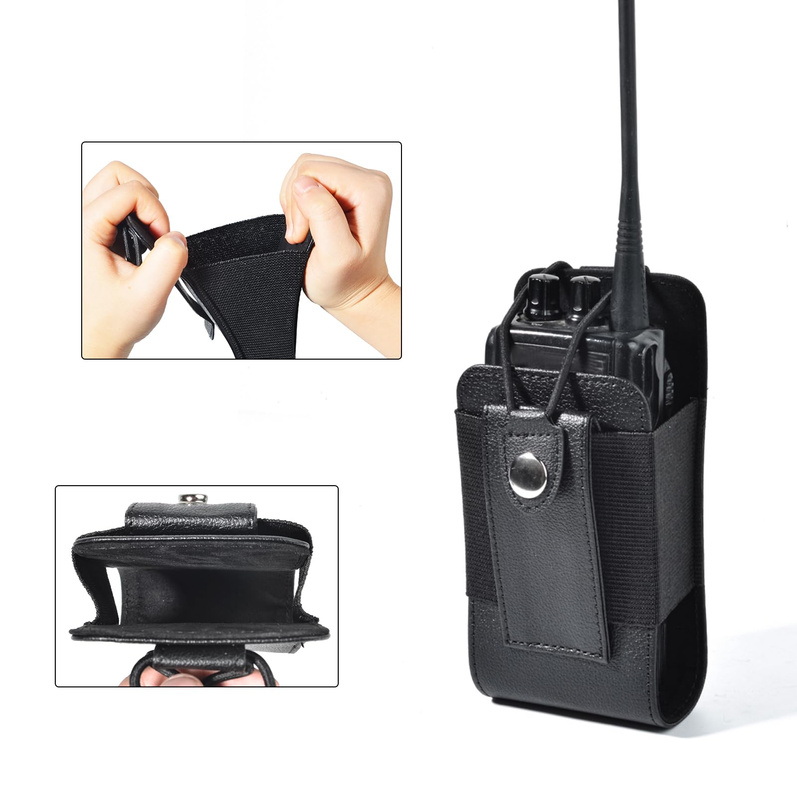 Amazon | YNIBST レザーユニバーサルラジオホルスター デューティー