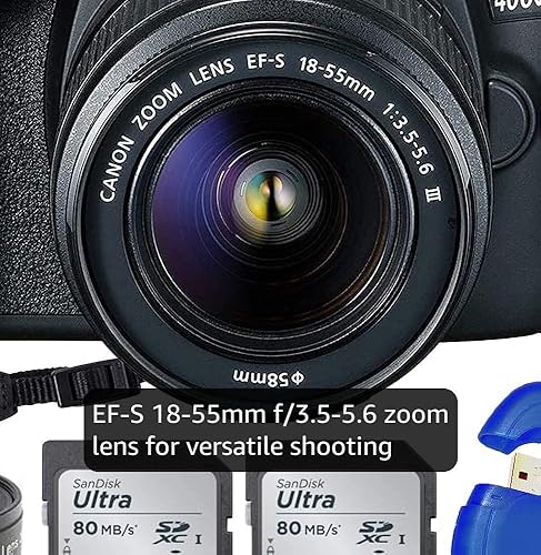 Amazon.com : Canon EOS 4000D / Rebel T100 DSLR Camera w/EF-S 18