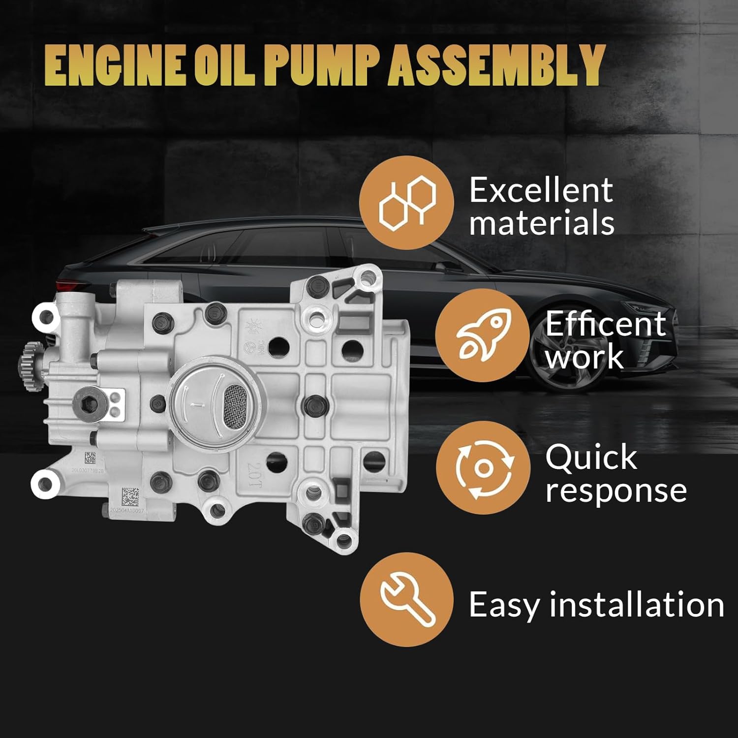 23300-2G400 Engine Oil Pump Shaft Balance Assembly 20 Teeth Compatible with 2013-2020 Hyundai Santa/Tucson/Sonata,Sorento/Sportage Replace# 23300-2G410 233002G410 233002G400