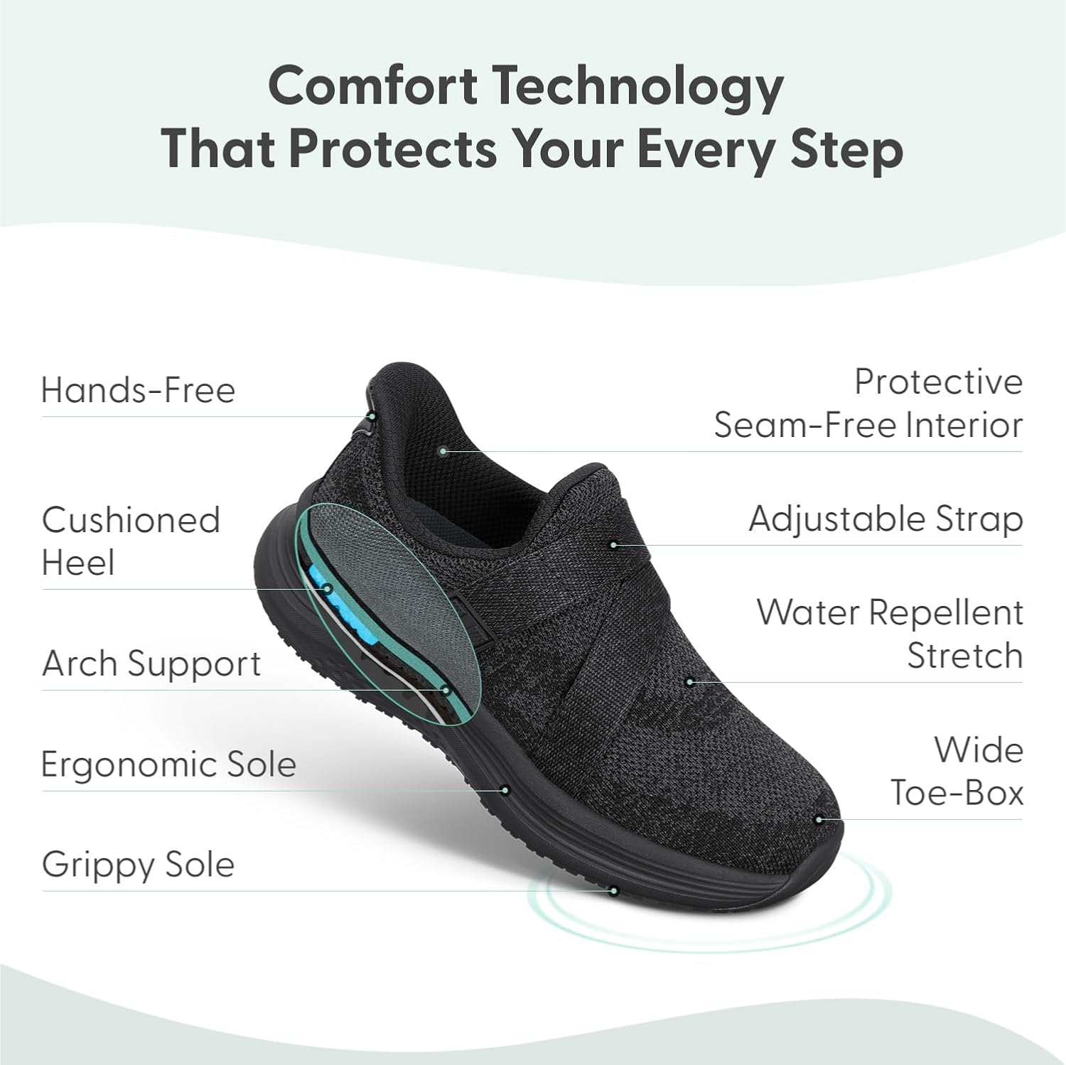 Orthofeet Women's Orthopedic Naya Slip On Sneakers - Image 3