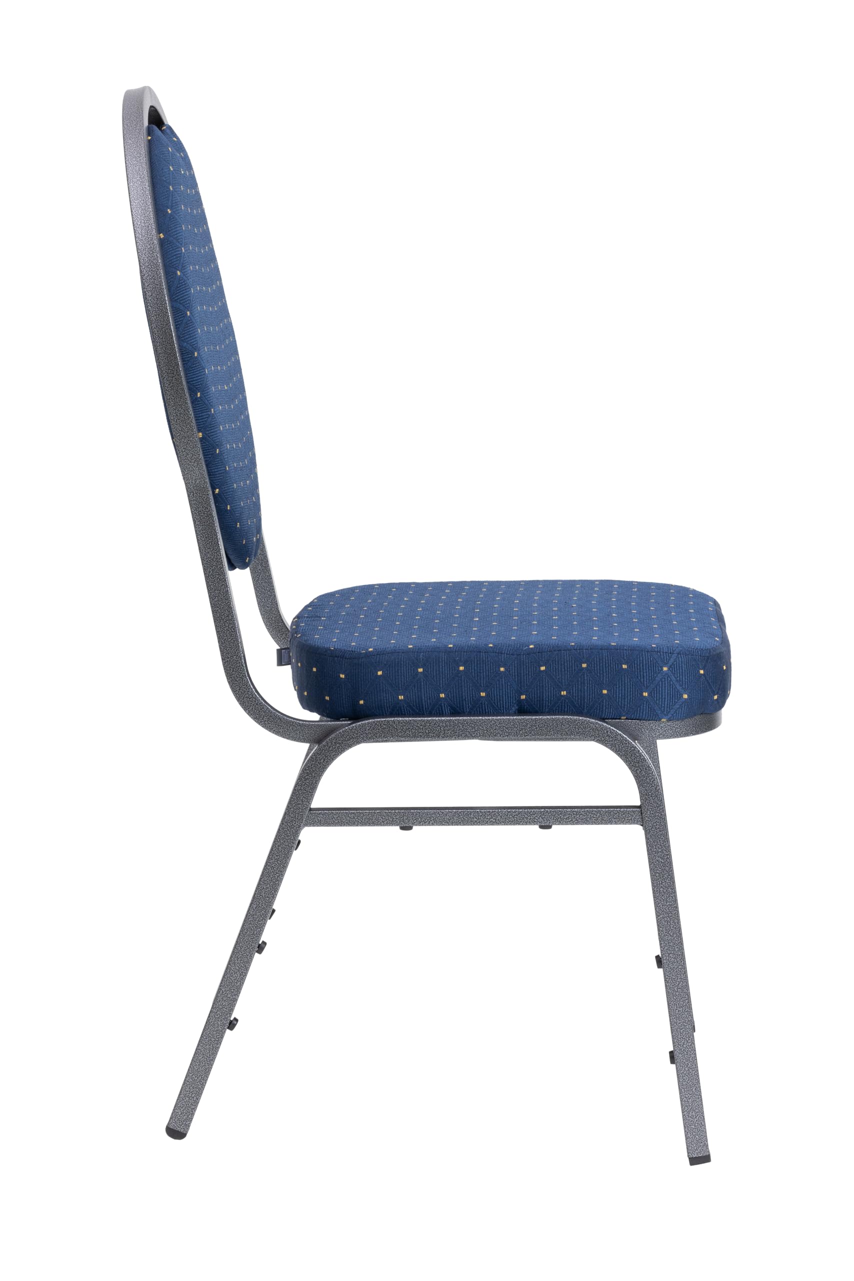 METRO Professional Chaise de Banquet Empilable en Acier Bleu, 43,5 x 58 x 92,5 cm