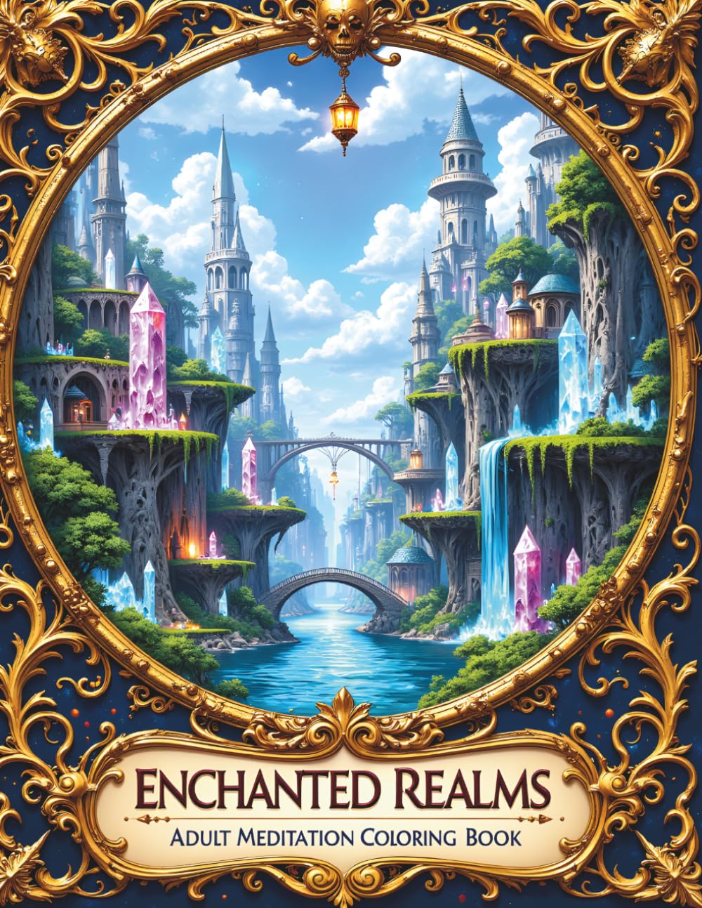 Enchanted Realms: Adult Meditation Coloring Book