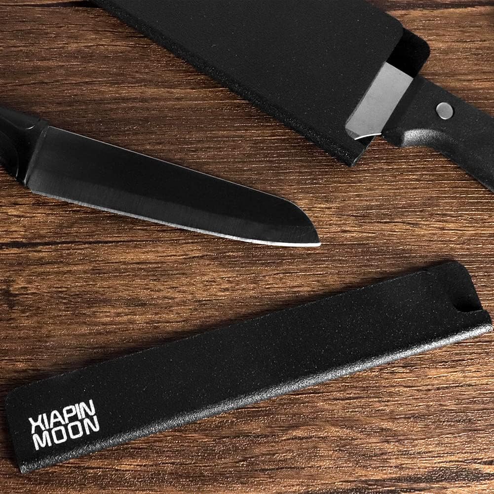 5-Piece Universal Knife Edge Guards ， More Durable, Gentle on Your Blades,BPA-Free Felt Lining Covers Are Non-Toxic and Abrasion Resistant - The chef's first choice - Knives Not Included: Home & Kitchen