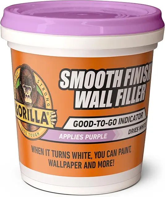 Gorilla Smooth Wall Filler Putty - 473ml | Purple to White Dry Indicator