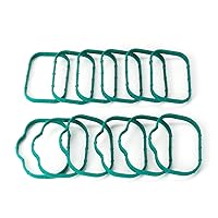 Vista 12 de Juntas colector de admisión Juntas inferior y superior Plenum Compatible con Dodge Chrysler Jeep Ram 3.6L 184562A 5184331AC #MS97204 MS97205 12pcs