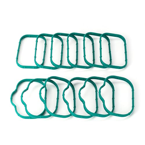 Miniatura 12 de Juntas colector de admisión Juntas inferior y superior Plenum Compatible con Dodge Chrysler Jeep Ram 3.6L 184562A 5184331AC #MS97204 MS97205 12pcs