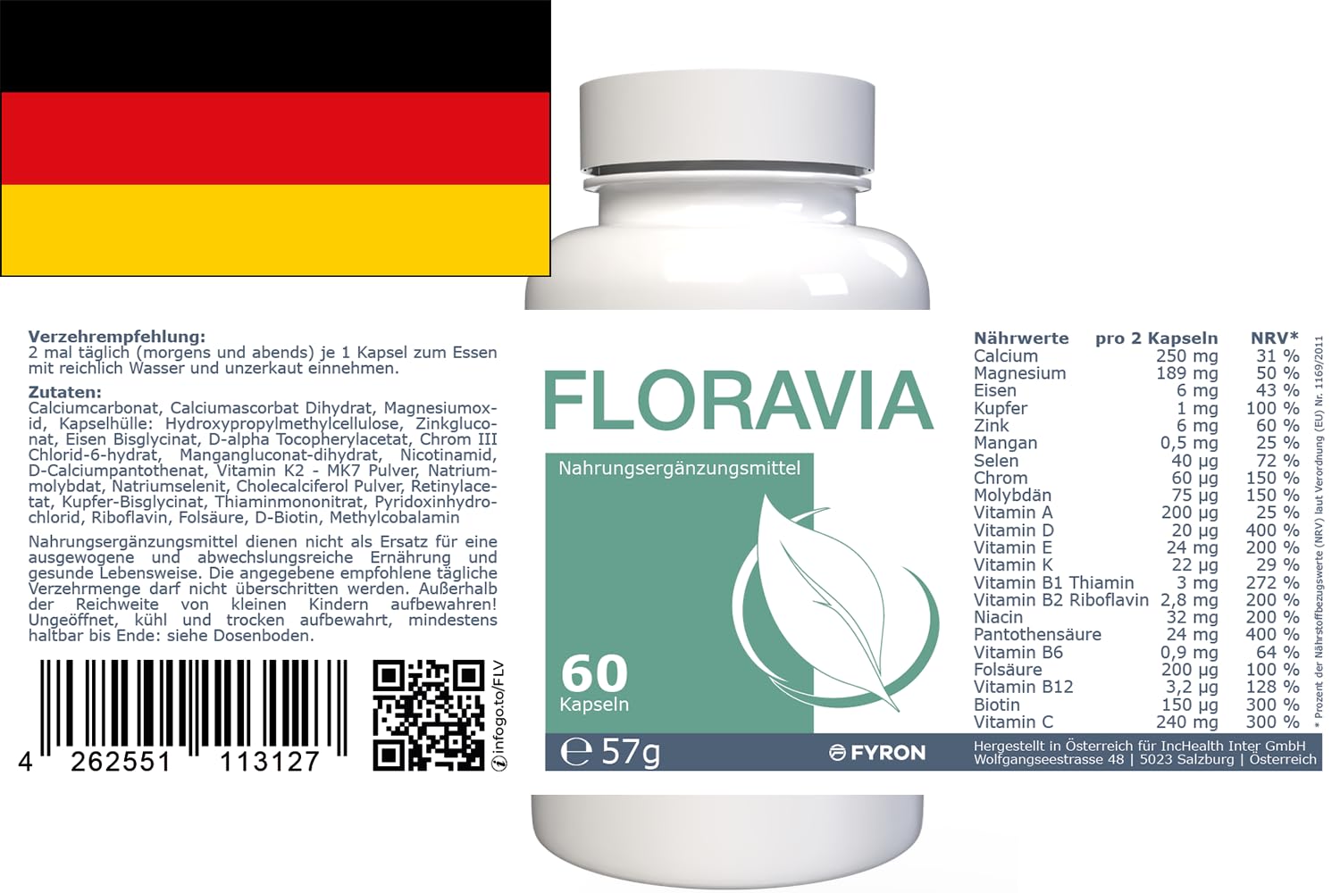 Floravia - 60 Kapseln
