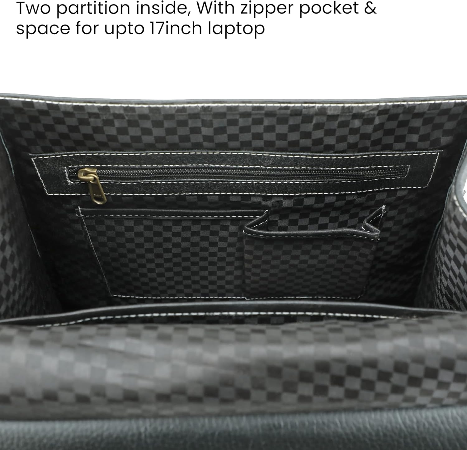 Handmade World Vintage Full Grain 20 Inch Leather Laptop Backpack Casual Bookbag Daypack Camping Travel Rucksack Knapsack - Image 8