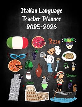 Amazon.com: Italian Language Teacher Planner 2025-2026: Academic Year ...