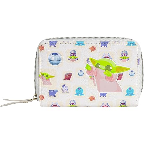 Star Wars Grogu, Portefeuille zippé Mandalorien, Multicolore, Taille Unique