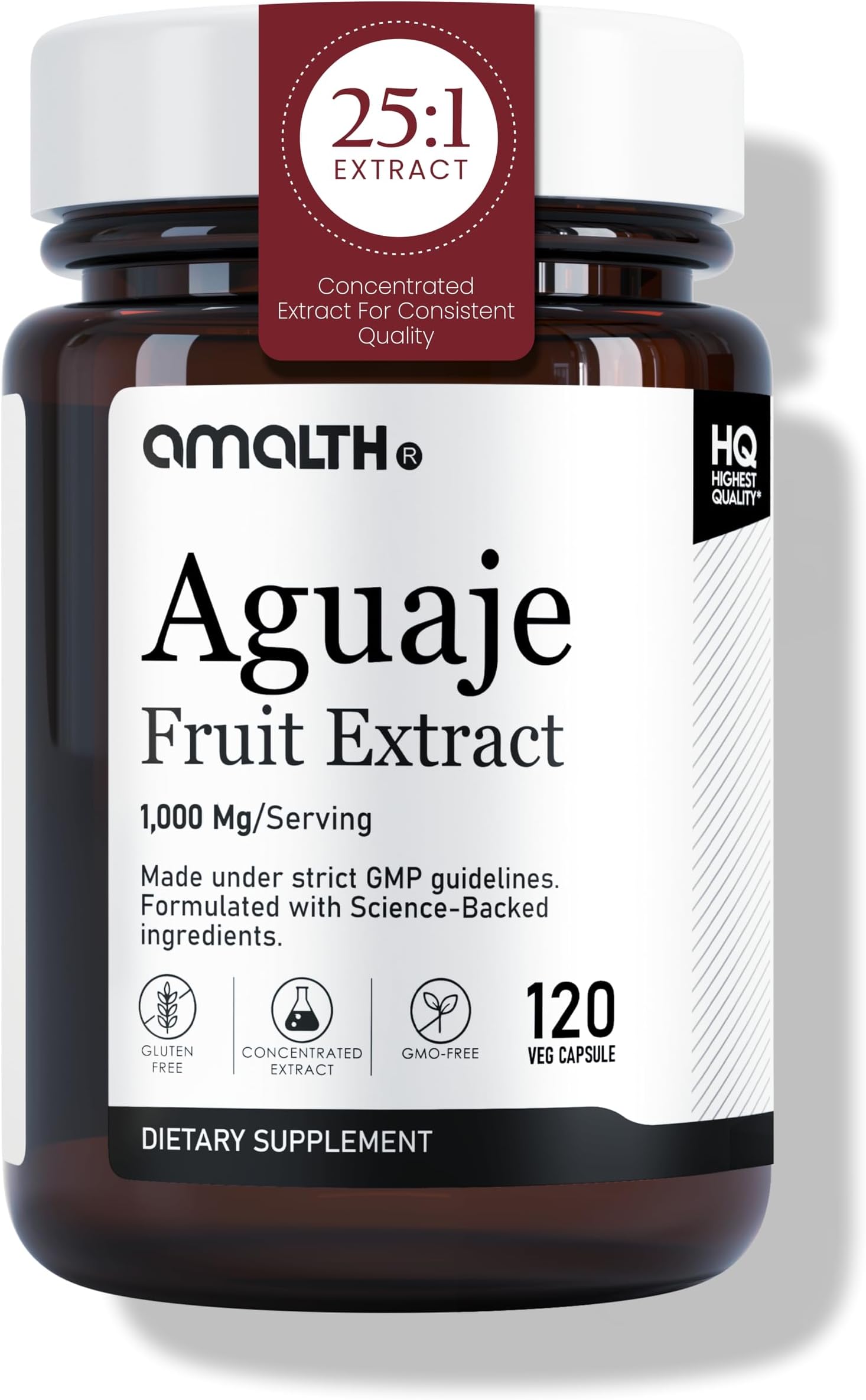 Aguaje Curves Capsule for Women 1000 mg- Extra Strength from Peru Natural Supplements- 120 Capsules Non- GMO Premium Quality Pills