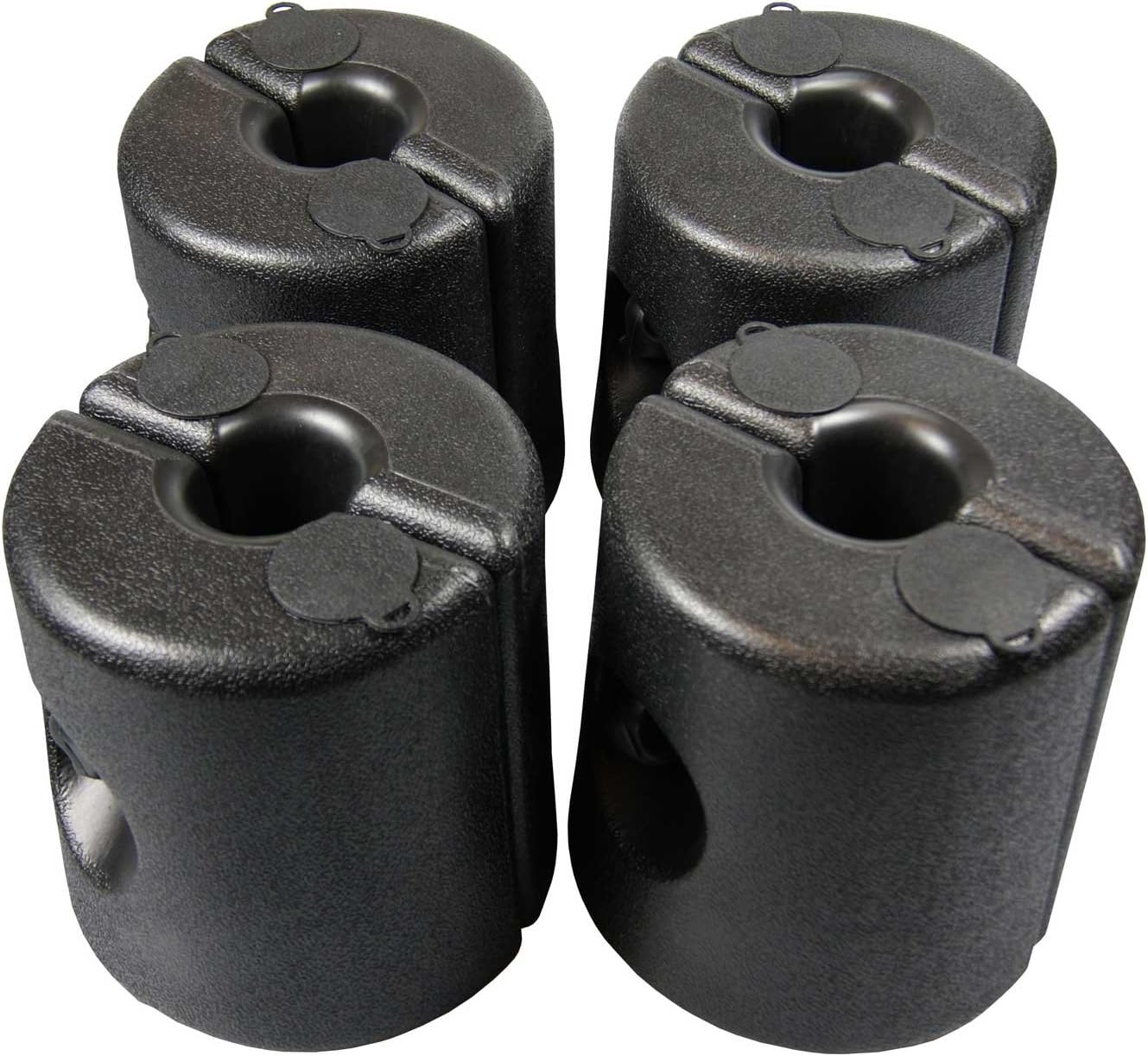 Weighted Gazebo Base Holders / Security Stabilisers for Marquees and Beer Tents in White / Green / Black (Set of 4)