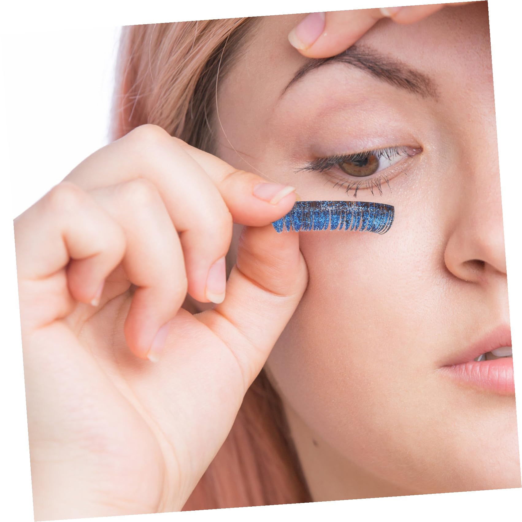Ipetboom 30paia Ciglia Glitterate Colorate Per Cosplay Extension Per Effetti Esagerati e Attraenti Per Halloween e Feste