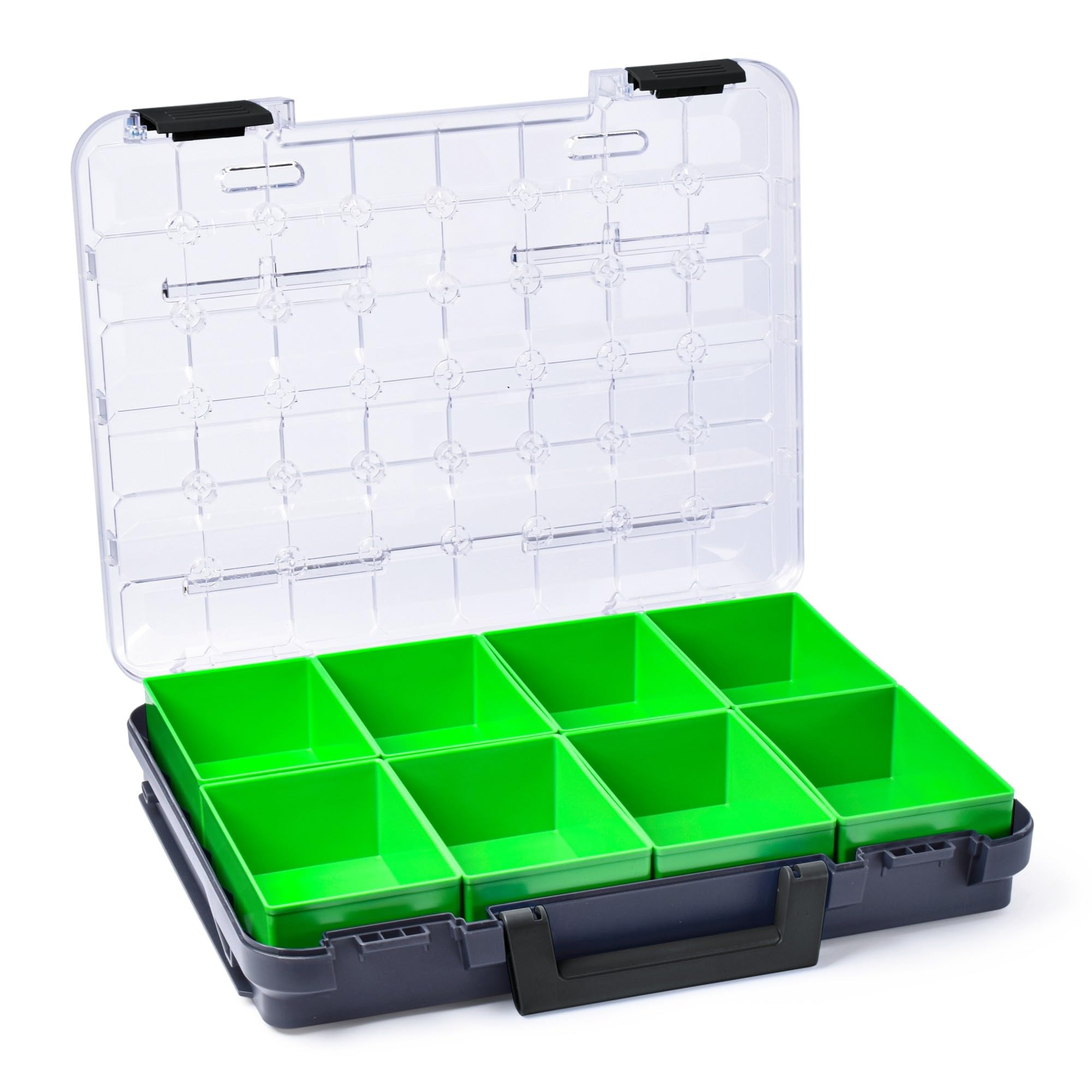 Bosch Sortimo L BOXX Mini antraciet | 3 stuks in set deksel transparant | ideale opbergdoos Bosch Sortimo L BOXX Mini antraciet | 3 stuks in set deksel transparant | ideale opbergdoos
