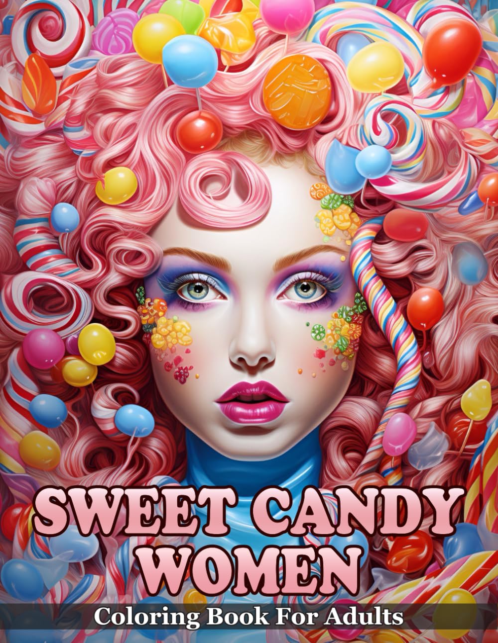 Sweet Candy Women Coloring Book: An Enchanting Adult Coloring Book That Brings Together The Allure of Beautiful Women and The Irresistible Charm of ... - Pretty Women's Portraits Coloring Journey)