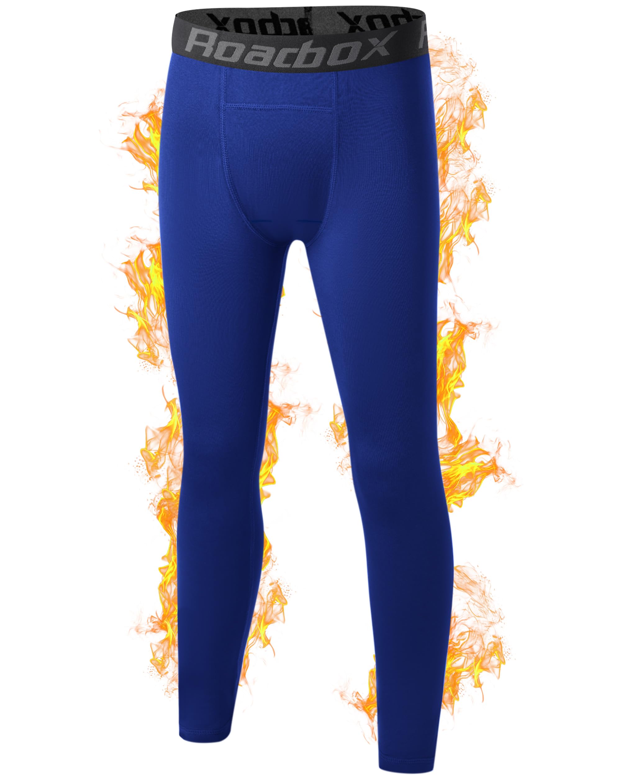 Roadbox Boys' Thermal Compression Pants, Fleece Lined Base Layer Leggings