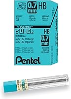 Vista 11 de Pentel Super Hi-Polymer repuesto de mina, 3/100 pulgadas, Gris