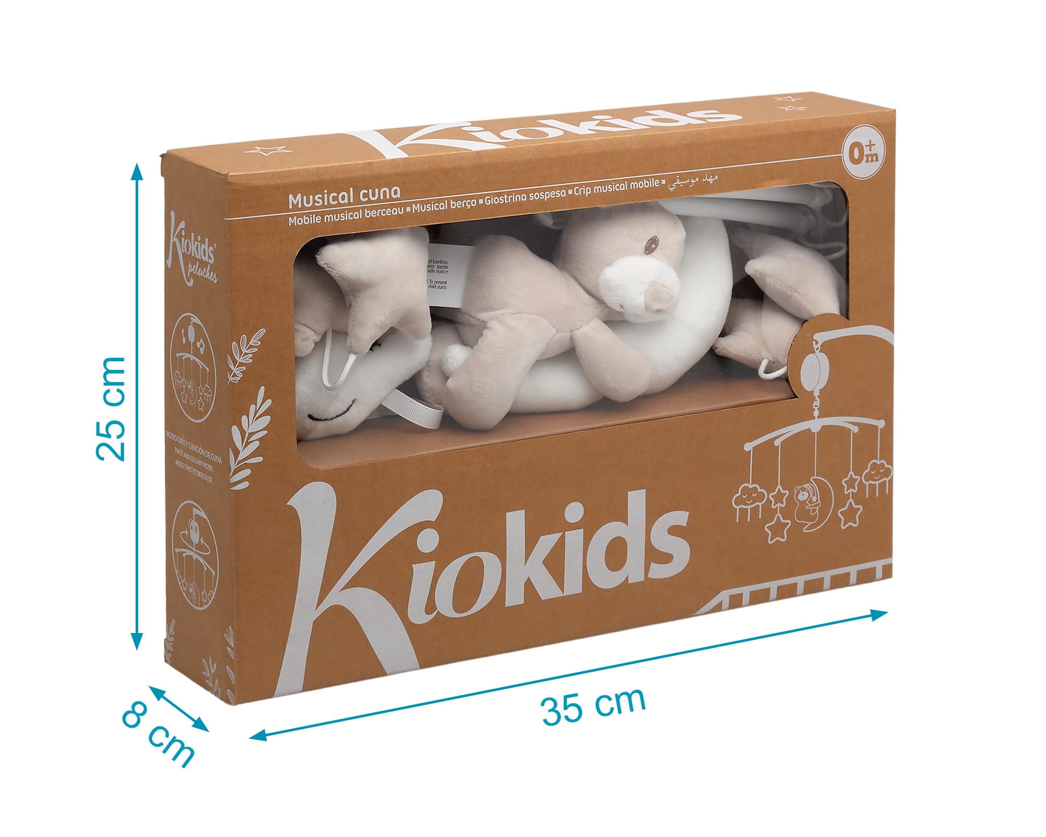 Kiokids Giostrina Musicale Cullo Orsetto Beige