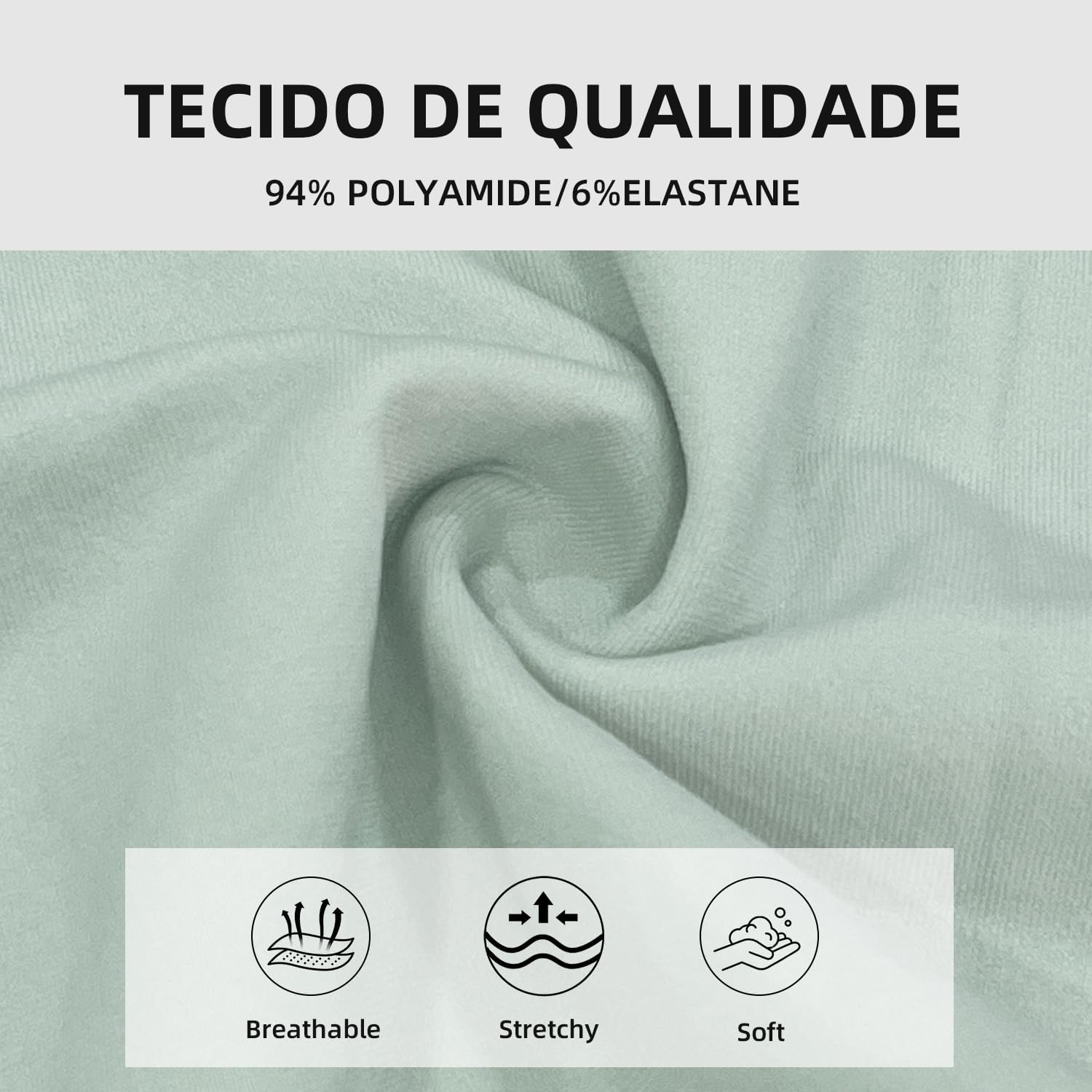 Hlizonn Women’s High Waist Underwear 6-Pack, Soft Stretchy Breathable Panties, Moisture-Wicking Full Coverage Briefs - Image 6