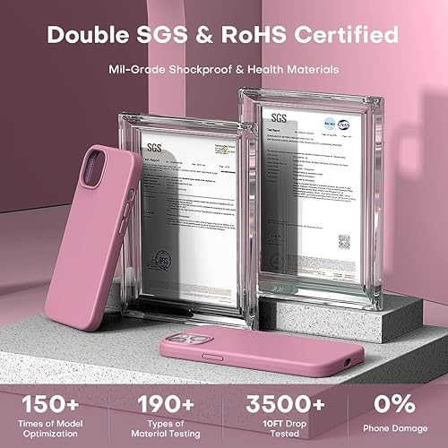 Vista 50 de TOCOL - Funda 5 en 1 para iPhone 11, con 2 protectores de pantalla + 2 protectores de lente de cámara, funda delgada de silicona líquida a prueba