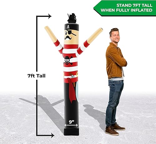 Miniatura 33 de LookOurWay Air Dancers Inflatable Tube Man Attachment - Wacky Waving Inflatable Dancing Tube Guy for Business Promotion - Blower Not Included