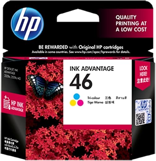 HP 46 Tri-Color Original Ink Advantage Cartridge